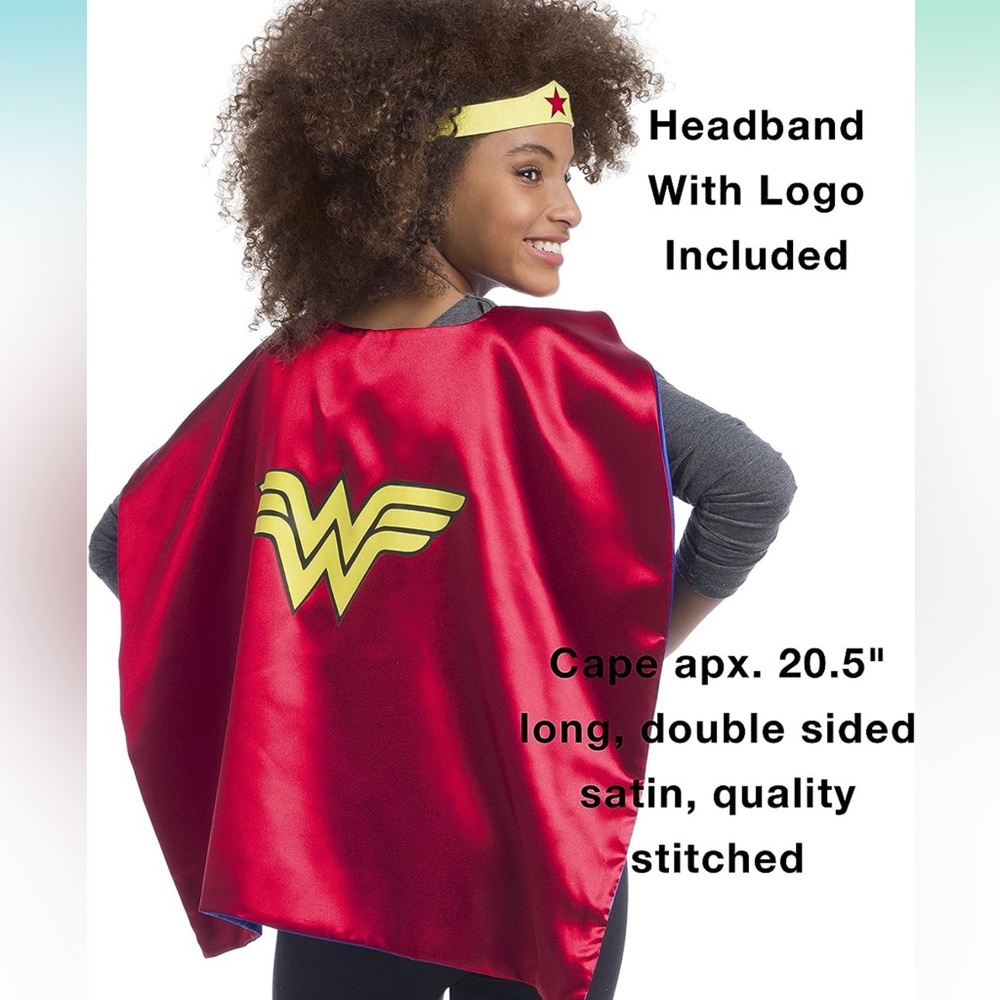 Wonder Woman costume. Cape and crown set